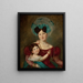 Portrait painting of Maria Anna Rawicz 1807-1887 with her son Ja - Jan Krzysztof Damel — framed artwork on a wall