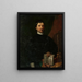 Portrait of a priest - Jan Krzysztof Damel — framed artwork on a wall