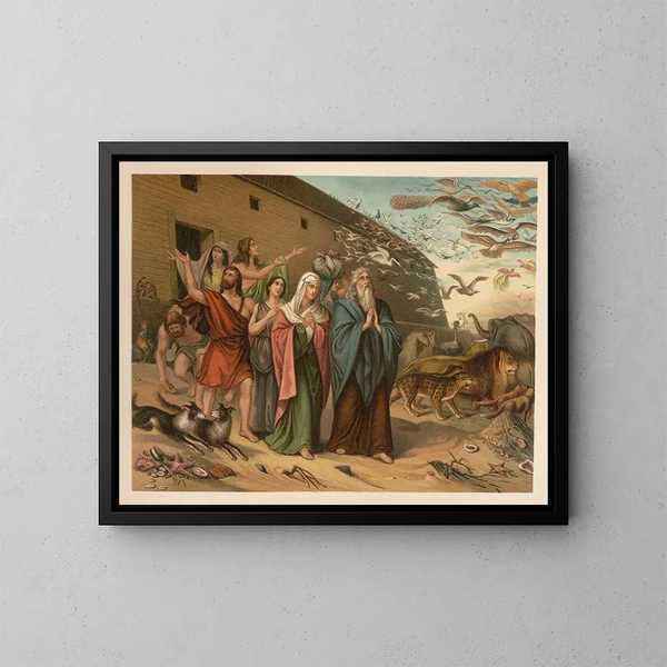 Golden Bible Painting of the Classics - Jan Ladislaw Skora — framed artwork on a wall