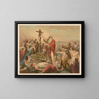 Golden Bible Painting of the Classics - Jan Ladislaw Skora — framed artwork on a wall