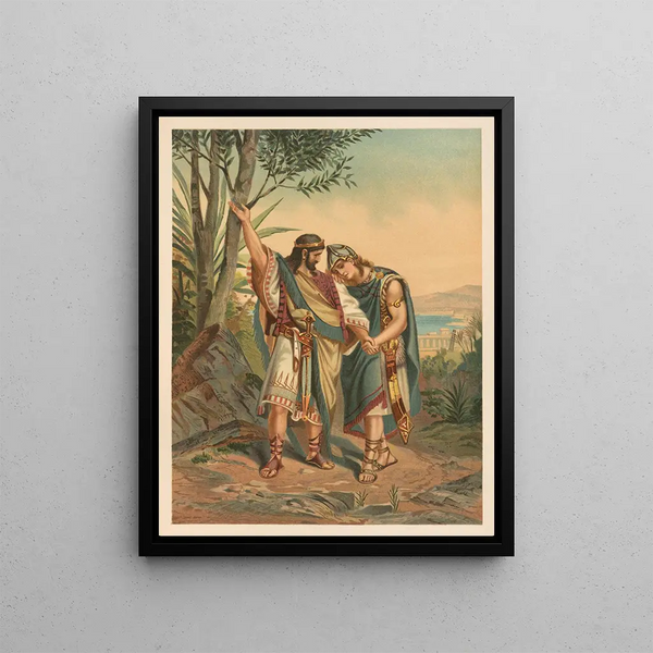 a classic gilded Bible Pl051 - Jan Ladislaw Skora — framed artwork on a wall