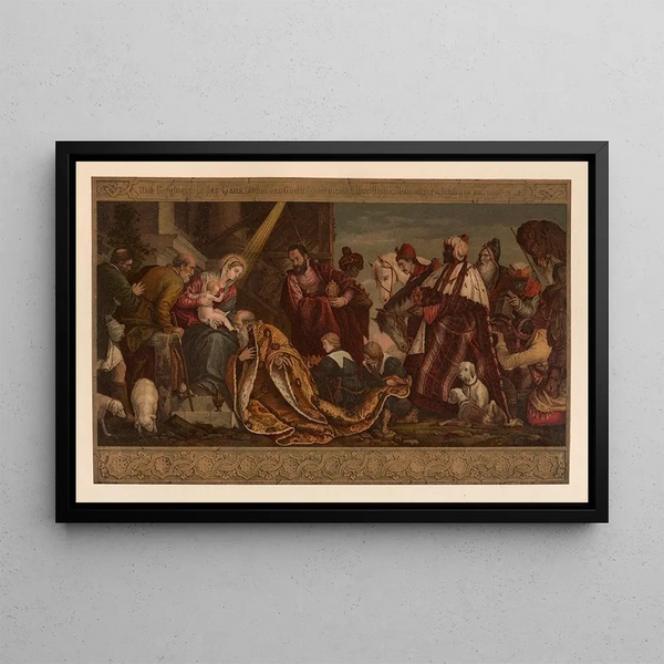 Golden Bible Painting of the Classics Pl069 - Jan Ladislaw Skora — framed artwork on a wall