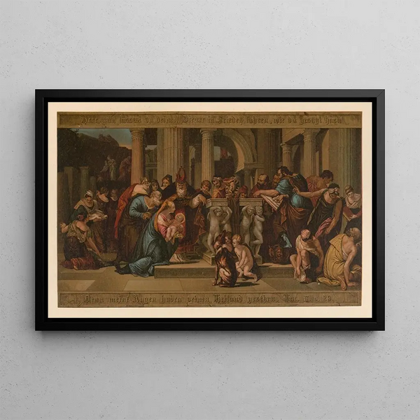 Bible dorée des classiques Pl070 - Jan Ladislaw Skora — framed artwork on a wall