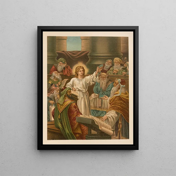La Bible classique dorée Pl077 - Jan Ladislaw Skora — framed artwork on a wall