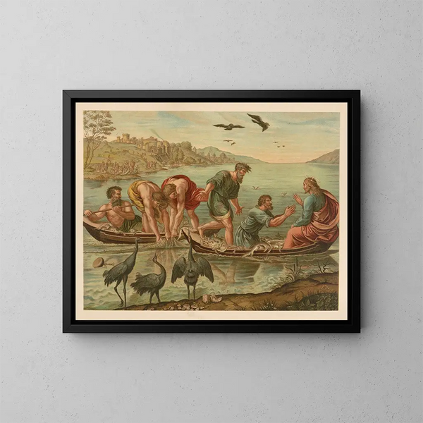 Golden Bible Painting of the Classics - Jan Ladislaw Skora — framed artwork on a wall