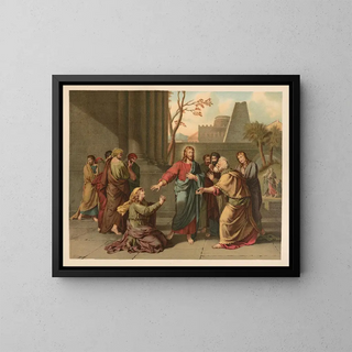 Golden Bible Painting of the Classics - Jan Ladislaw Skora — framed artwork on a wall
