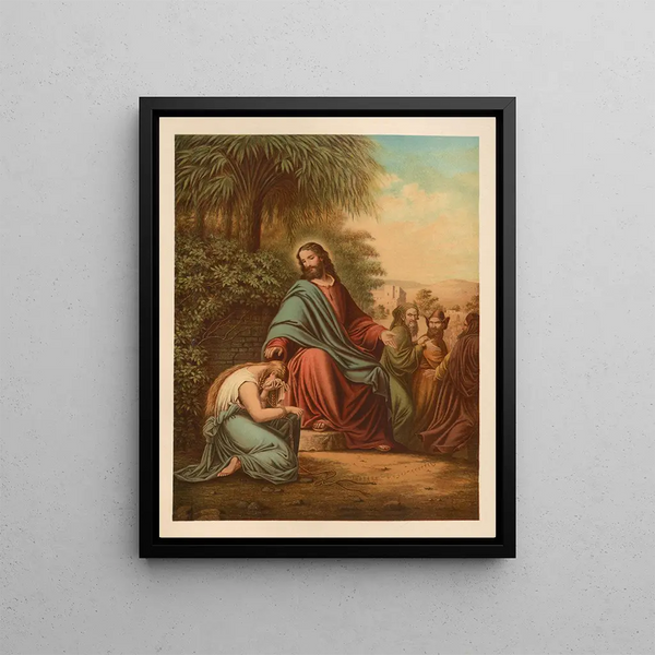 Bible classique dorée Pl095 - Jan Ladislaw Skora — framed artwork on a wall