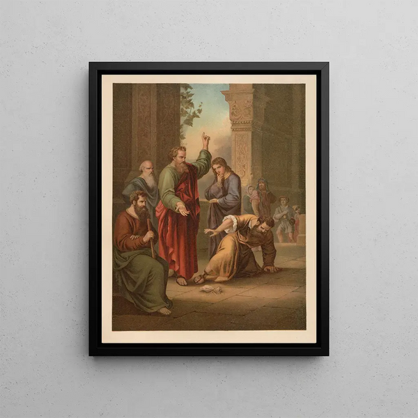 Biblia złota classique Pl119 - Jan Ladislaw Skora — framed artwork on a wall