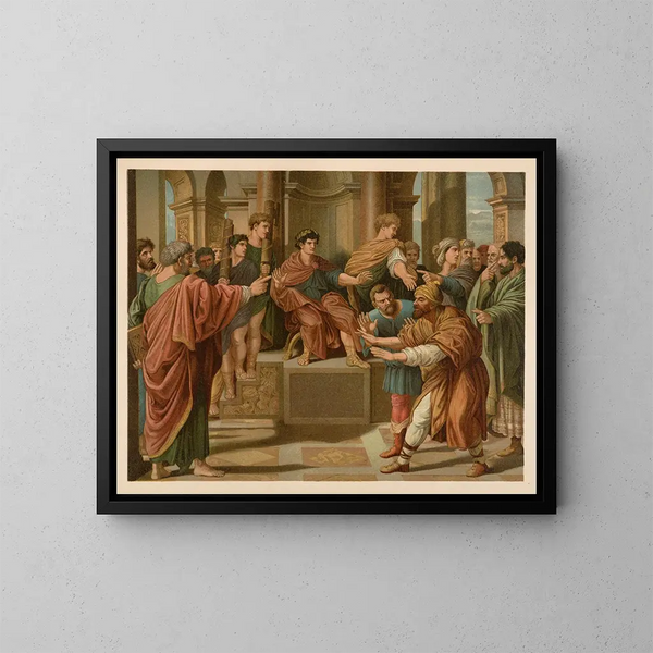 Golden Bible Painting of the Classics Pl122 - Jan Ladislaw Skora — framed artwork on a wall