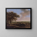 Landscape with Four Trees - Jan Lagoor — framed artwork on a wall
