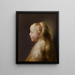 A Young Girl - Jan Lievens — framed artwork on a wall
