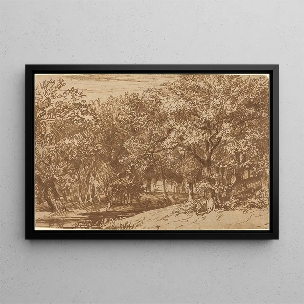 Deer Park - Jan Lievens — framed artwork on a wall