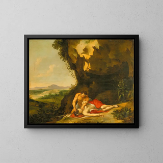 La Mort de Procris - Jan Linsen — framed artwork on a wall