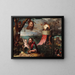 Saint Christopher and the Child Jesus - Jan Mandijn — framed artwork on a wall