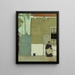 Woman in front of her house - Jan Mankes — framed artwork on a wall