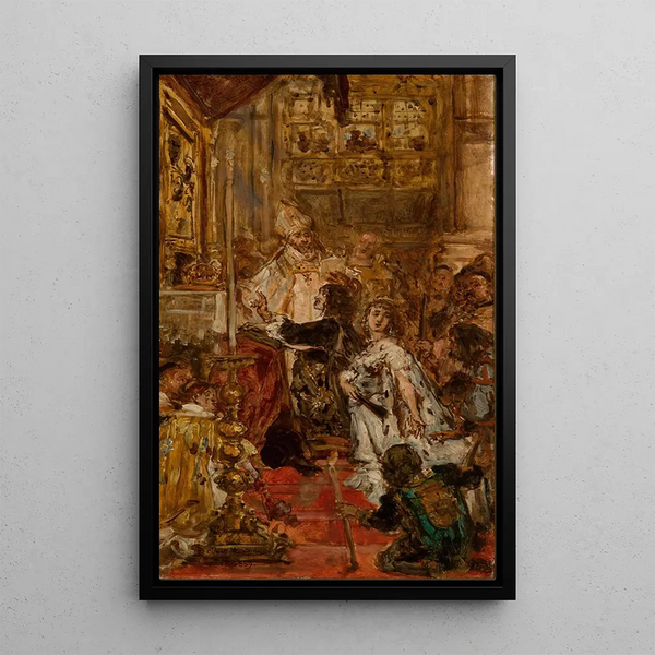 Les Amours de Jean Casimir - Jan Matejko — framed artwork on a wall