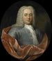 Portrait painting of Walter Senserff, director of the Rotterdam Chamber of the Dutch East India Company, elected in 1731 - Jan Maurits Quinkhard — artwork view