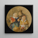 an interior with a man holding a flute and two children playing with their toys - Jan Miense Molenaer — framed artwork on a wall