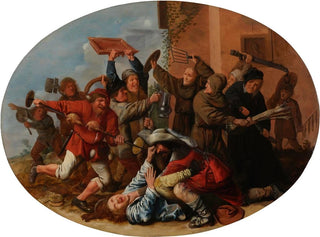 Battle between Carnival and Lent - Jan Miense Molenaer — artwork view