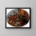 Battle between Carnival and Lent - Jan Miense Molenaer — framed artwork on a wall