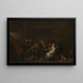 Cheating at cards - Jan Miense Molenaer — framed artwork on a wall