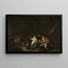 Buvette dans une auberge - Jan Miense Molenaer — framed artwork on a wall