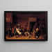 Festive scene painting - Jan Miense Molenaer — framed artwork on a wall
