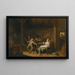 Joyful Company in an Inn - Jan Miense Molenaer — framed artwork on a wall