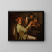 The Five Senses: L'Ouïe - Jan Miense Molenaer — framed artwork on a wall