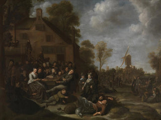 Village Festival Painting - Jan Miense Molenaer — artwork view