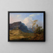 Mountain Landscape Painting - Jan Nepomucen Głowacki — framed artwork on a wall
