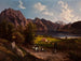 Landscape painting of Tyrolean or Bavarian scenery - Jan Nepomucen Głowacki — artwork view