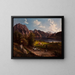 Landscape painting of Tyrolean or Bavarian scenery - Jan Nepomucen Głowacki — framed artwork on a wall