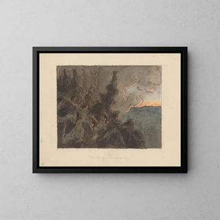Twilight Painting - Jan Nowopack — framed artwork on a wall