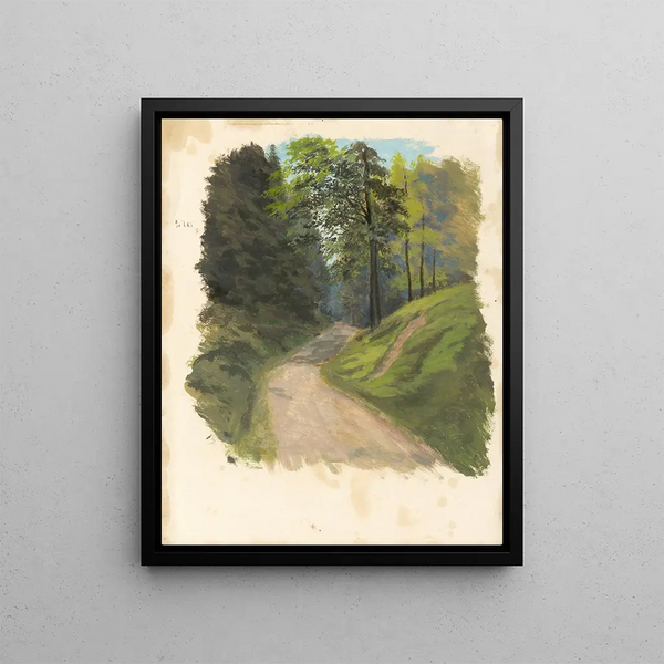 Mountain Road - Jan Nowopack — framed artwork on a wall