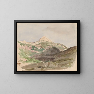 View of the Wildesee - Jan Nowopack — framed artwork on a wall