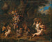 Landscape with Six Putti Playing with a Garland of Fruits and Two Guinea Pigs in the Foreground - Jan Pauwel Gillemans the Younger — artwork view