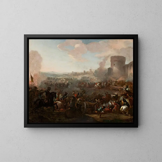 Battle - Jan Peter van Bredael II — framed artwork on a wall