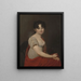 Portrait of the wife of General Mme Dziekoska - Jan Peifer — framed artwork on a wall
