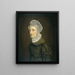 Portrait of Maria Petronella Mann, wife of Heinrich Gottfried Theodor Crone - Jan Philip Simon — framed artwork on a wall