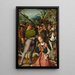 The Martyrdom of Saint Catherine of Alexandria - Jan Provoost — framed artwork on a wall