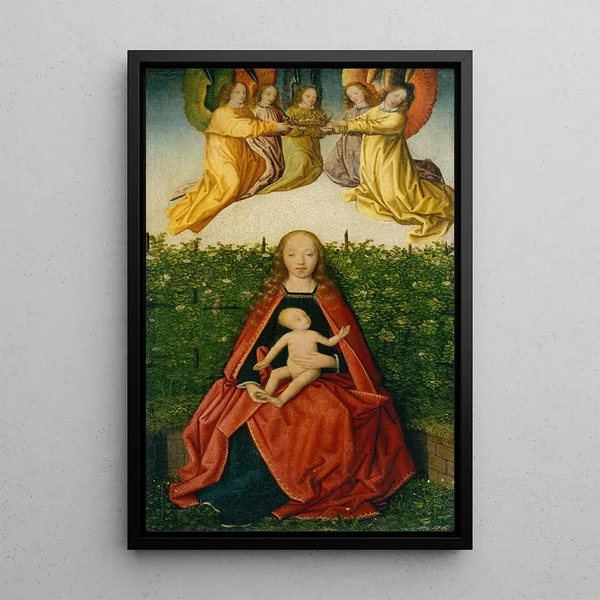 Virgin and Child - Jan Provoost — framed artwork on a wall