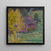 Landscape with a house among the trees - Jan Rembowski — framed artwork on a wall