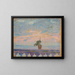 Parapet de balcon avec des pots de fleurs - Jan Rembowski — framed artwork on a wall