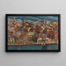 Refugees Painting - Jan Rembowski — framed artwork on a wall