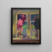 Window with Flower Pots - Jan Rembowski — framed artwork on a wall