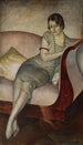 Portrait of a Lady on a Sofa - Jan Rudnicki — artwork view