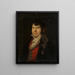 Male portrait - Jan Rustem — framed artwork on a wall