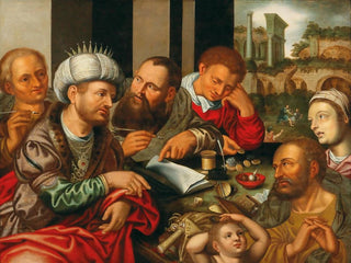 The Parable of the Ruthless Creditor - Jan Sanders van Hemessen — artwork view