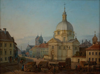 Place de la Nouvelle Ville with the Sacrements Church - Jan Seydlitz — artwork view
